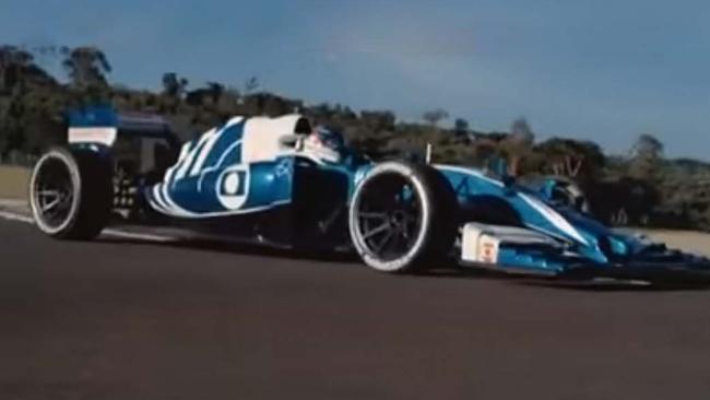 Mendes in his Formula 1 car. Picture: YouTube