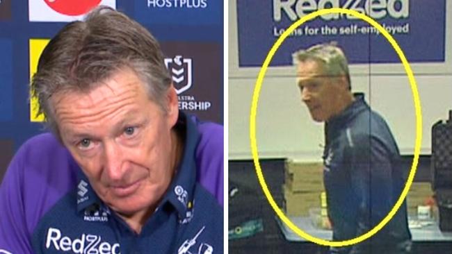 Craig Bellamy was not happy. Photo: Fox League.
