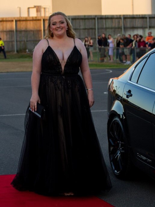 Bayleigh Sharp at the 2023 Bundaberg State High School Formal.