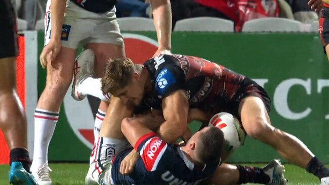 The Lomax slam that sparked it. Photo: Fox Sports