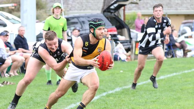 Action from the Lobethal v Hahndorf semi-final. Picture: Supplied, Aliza Fuller