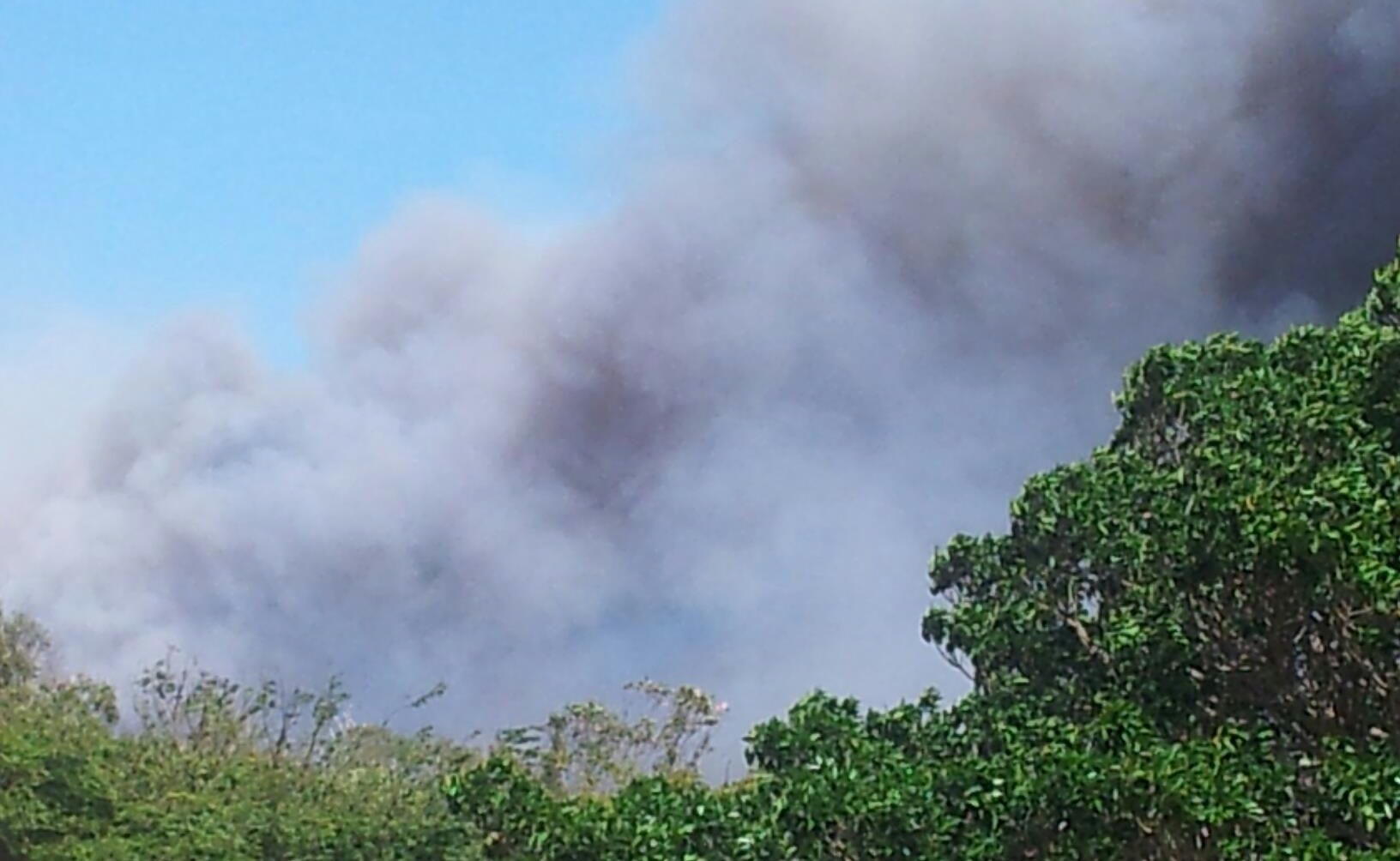 Fire at Bongaree | Daily Telegraph