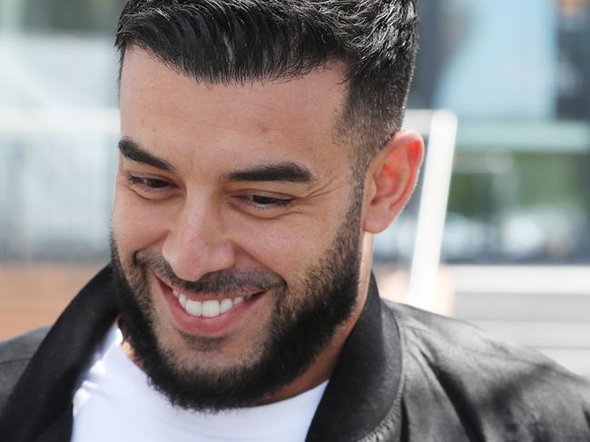 MELBOURNE, AUSTRALIA- NewsWire Photos DECEMBER 11, 2024: Adrian Portelli accused of a hooning incident in 2020, leaves the Sunshine Magistrate Court in Victoria. Picture:  NewsWire/ David Crosling