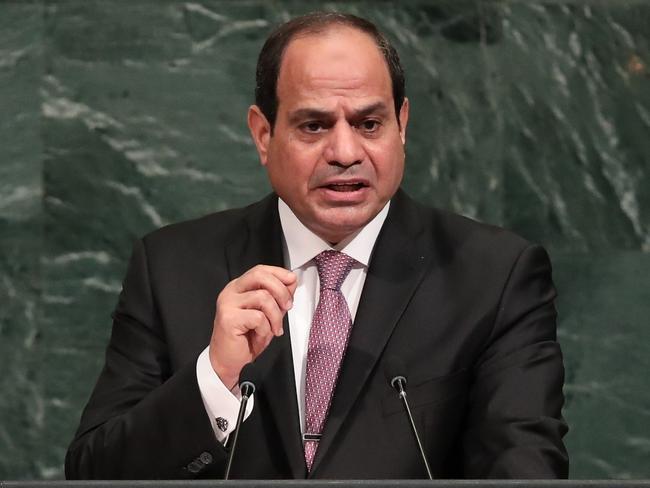 Egyptian President Abdel Fattah Al Sisi. Picture: AFP