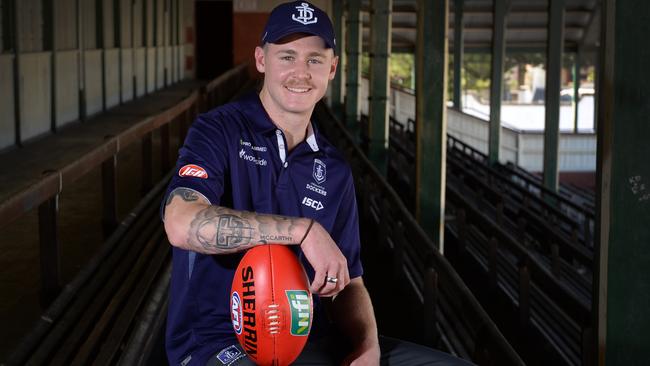 Fremantle’s new recruit Cam McCarthy missed the entire 2016 season.