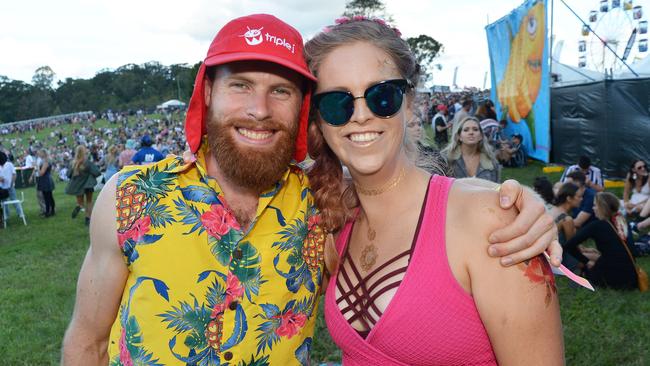 James Maxwell and Nicole Hancock at the Big Pineapple Music Festival in 2019.