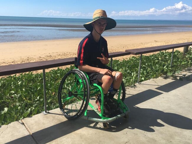 Fraser Coaster Wheelchair basketball player Henry Rider.