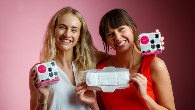 Isobel Marshall and business partner Eloise Hall in their Adelaide office. Picture: Matt Turner