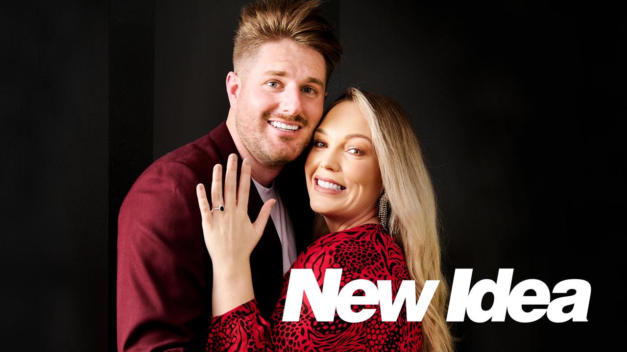 Mel flashed her engagement ring in the New Idea photo shoot released on Monday. Picture: Supplied.