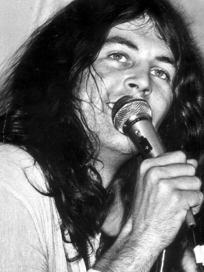 Deep Purple vocalist Ian Gillan in Sydney, 1971.