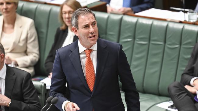 Treasurer Jim Chalmers during Question Time at Parliament House. Picture: NewsWire / Martin Ollman