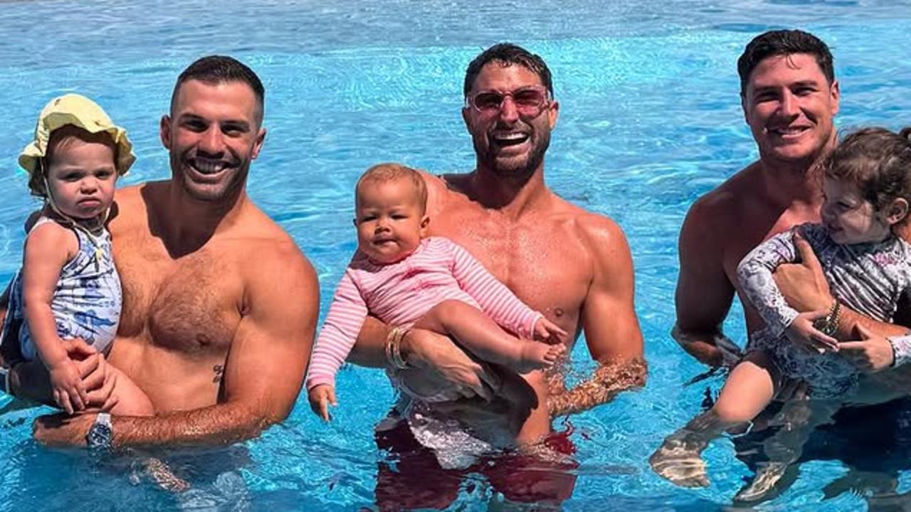 How two NRL stars ended up in an infinity pool with superstar DJ