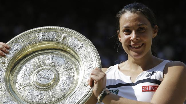 Marion Bartoli after winning Wimbledon in 2013.