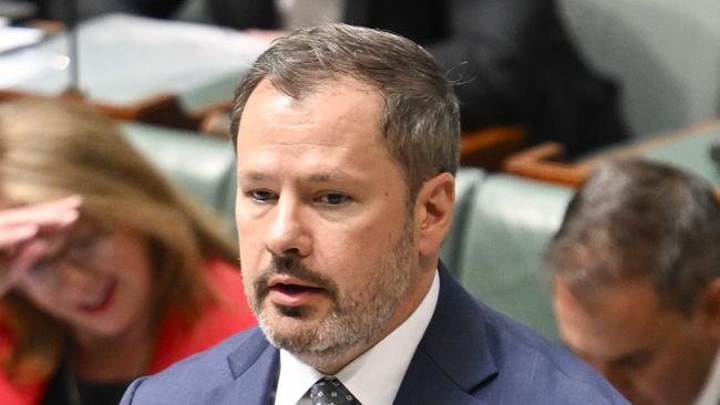 Industry and Science Minister Ed Husic in question time on Tuesday. Picture: NewsWire / Martin Ollman