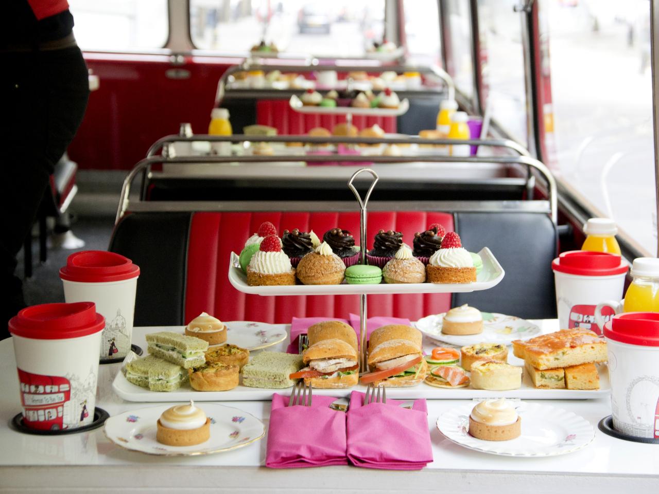 Supplied Travel Escape London Tea Time Twists - Afternoon tea on Routemaster Bus, Image B-Bakery