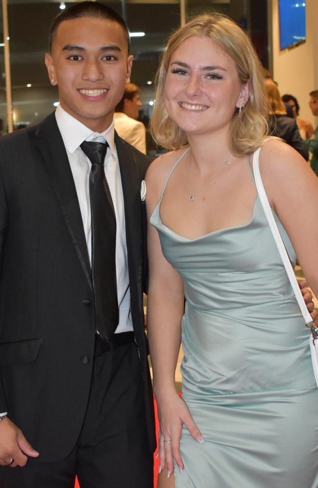 Johnrove Panaligan and Bree at the 2022 Maroochydore State High formal.