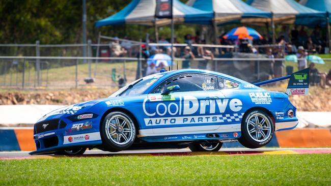 Tim Slade in his Mustang at Hidden Valley last year. Picture: Che Chorley