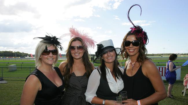 Georgie Rogers, LeAnne McClay, Tracy Kerr and Liz Hurford in 2009. Picture: Brett Wortman