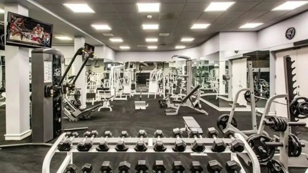 The home’s large gym. Pictures: Getty/Realtor/Compass