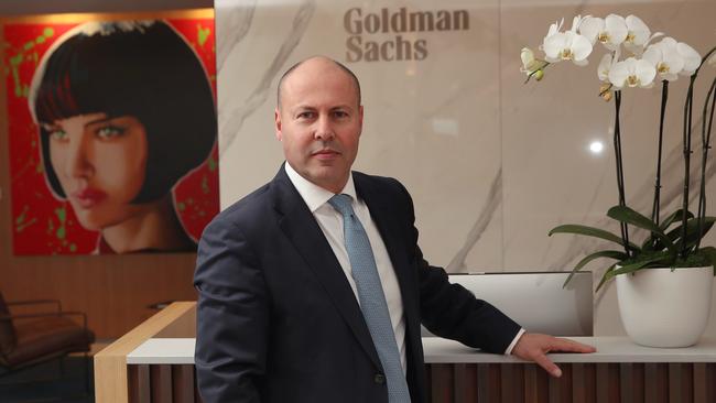 Former federal treasurer Josh Frydenberg now chairs Goldman Sachs Australia. Picture: NCA NewsWire / David Crosling