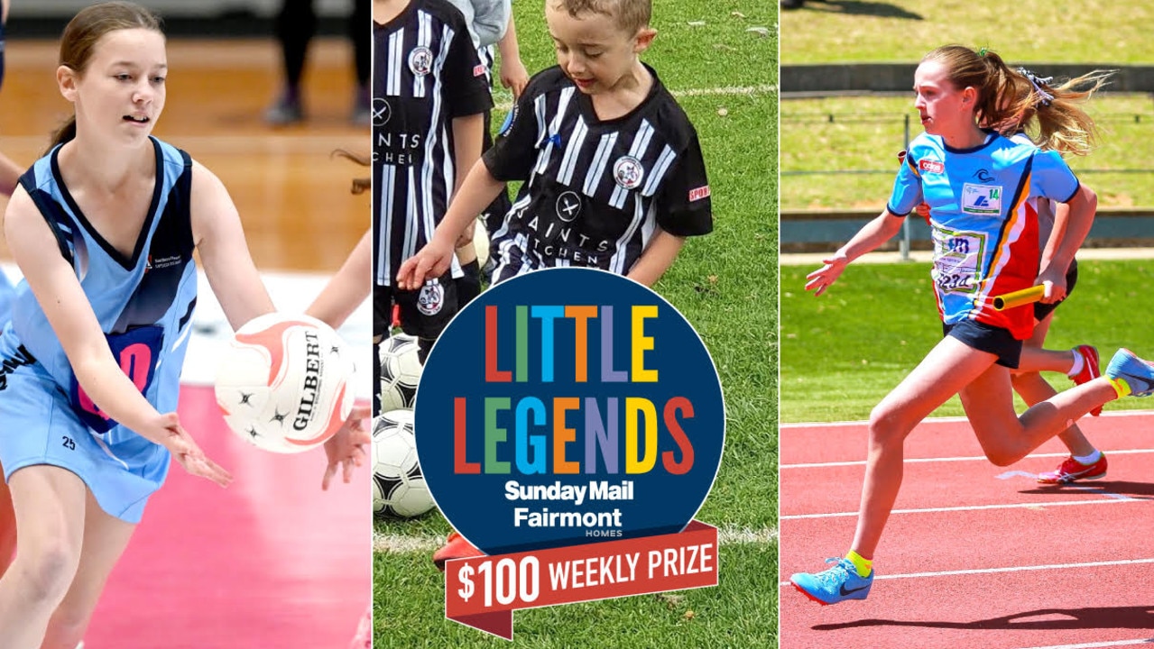 The Sunday Mail Fairmont Homes Little Legends competition is all about celebrating kids being active and taking part in sport at the community or school level.