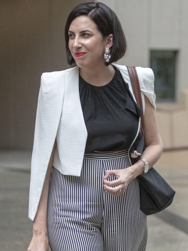 Sarah Jane Holland-Batt after appearing the Royal Commission into Aged Care Quality and Safety in 2019. Picture: AAP