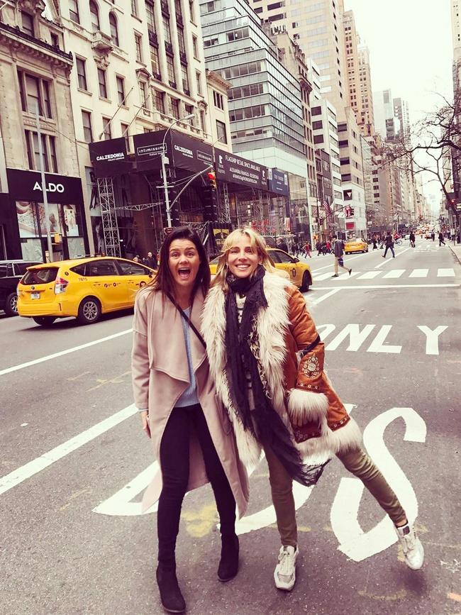 April Munro and Elsa Pataky holidaying in New York in 2017. Source: Instagram.