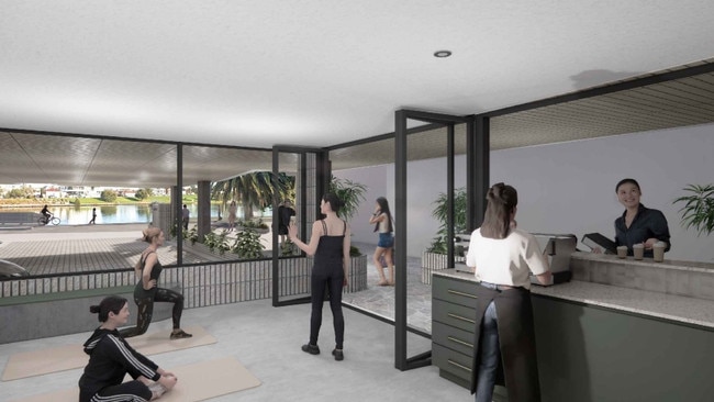 The proposed “wellness space” at the development. Picture: PACT Architects