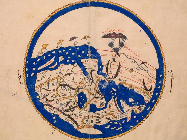 Map of the world from al-Idrisi’s Nuzhat al-mushtaq fi ikhtiraq al-afaq (Pleasure of He who Longs to Cross the Horizons), 1533 manuscript of a 1154 original. © The Bodleian Libraries, University of Oxford