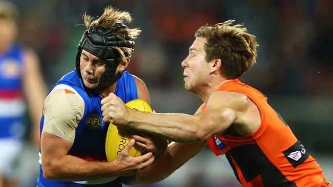 Toby Greene was reported after collecting Caleb Daniel on Friday night. Picture: Getty Images