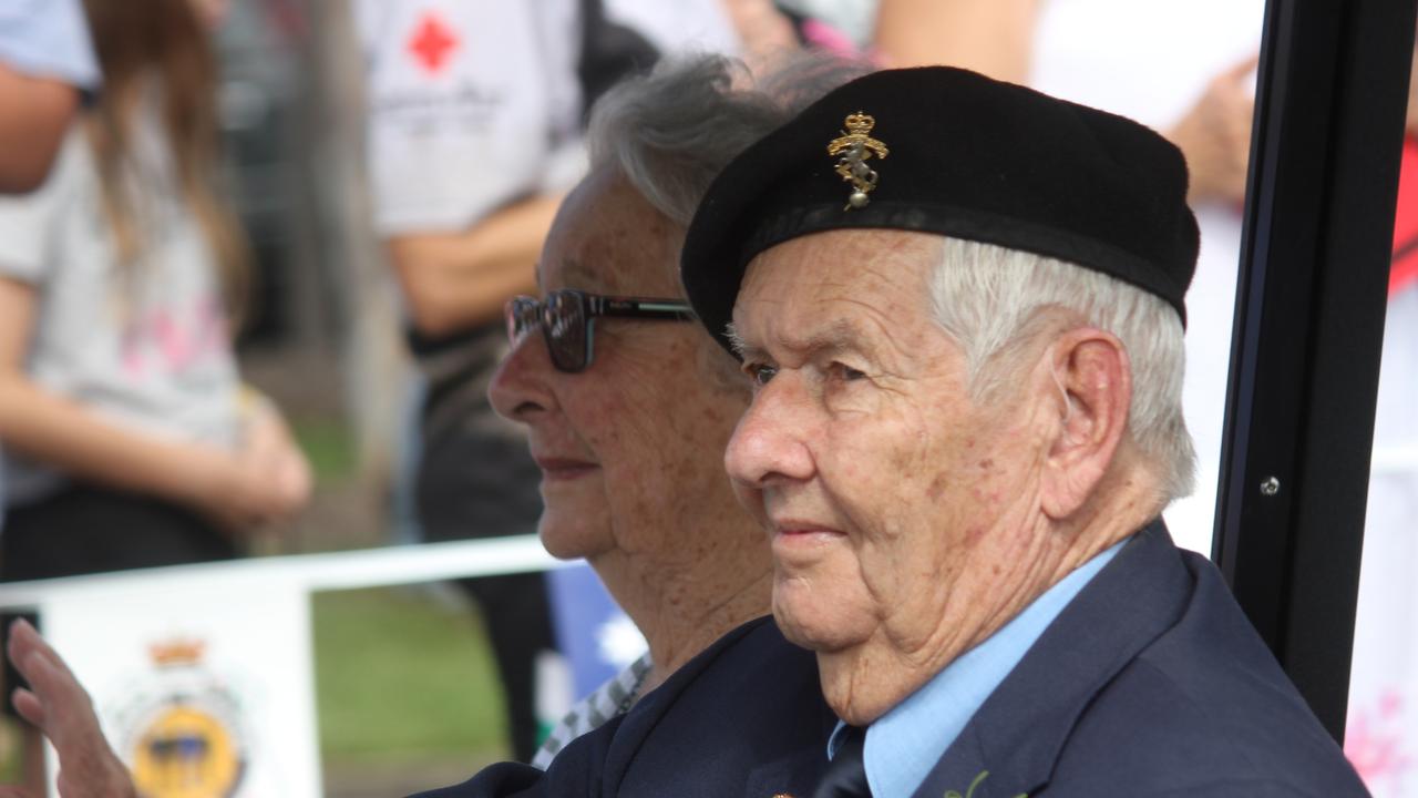 A convoy of vehicles carried elderly veterans to the Cleveland War Memorial today. Picture Andrea Macleod 