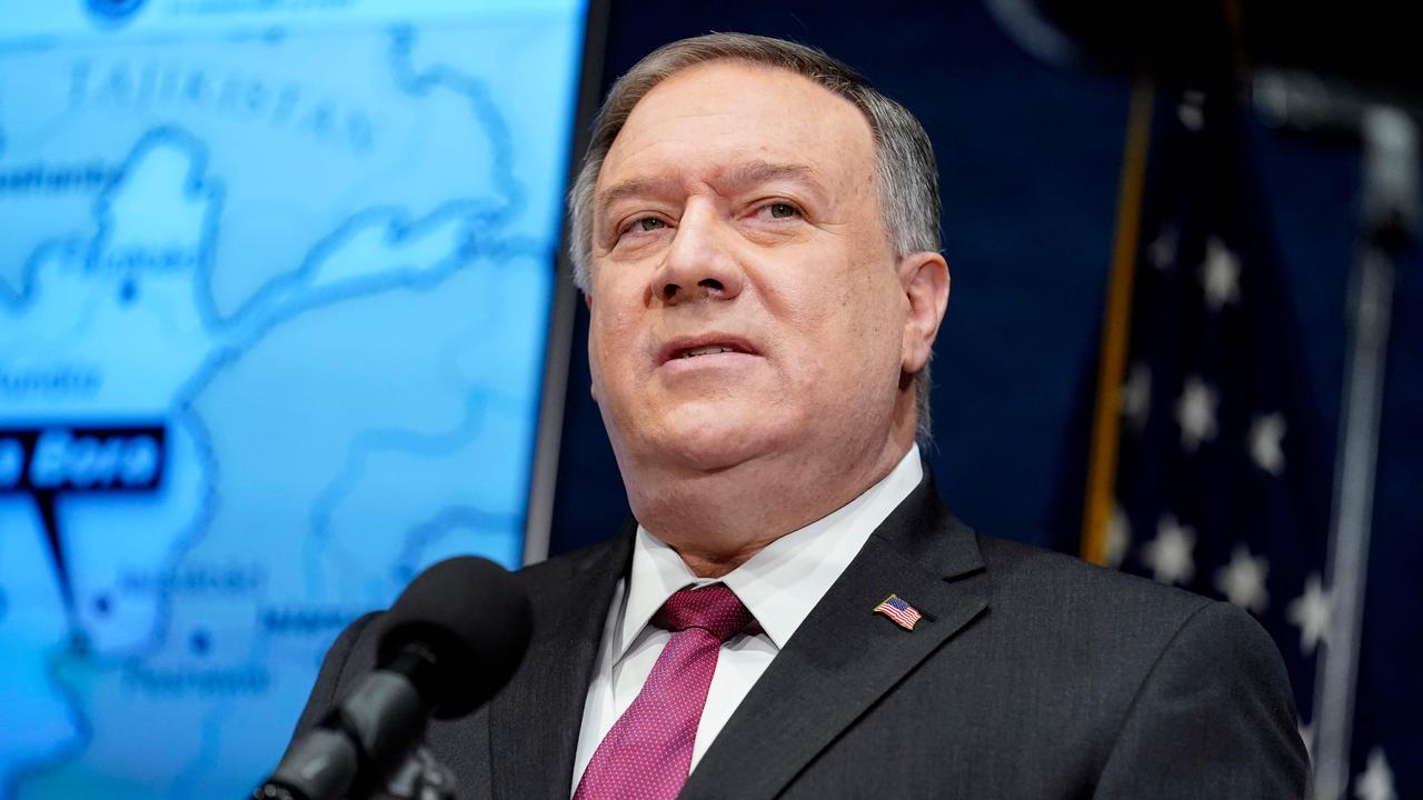 The continued research of biological weapons undertaken in Chinese labs keeps the threat of new global pandemics just as deadly as COVID-19 at large, Mike Pompeo has declared. Picture: Andrew Harnik/POOL/AFP