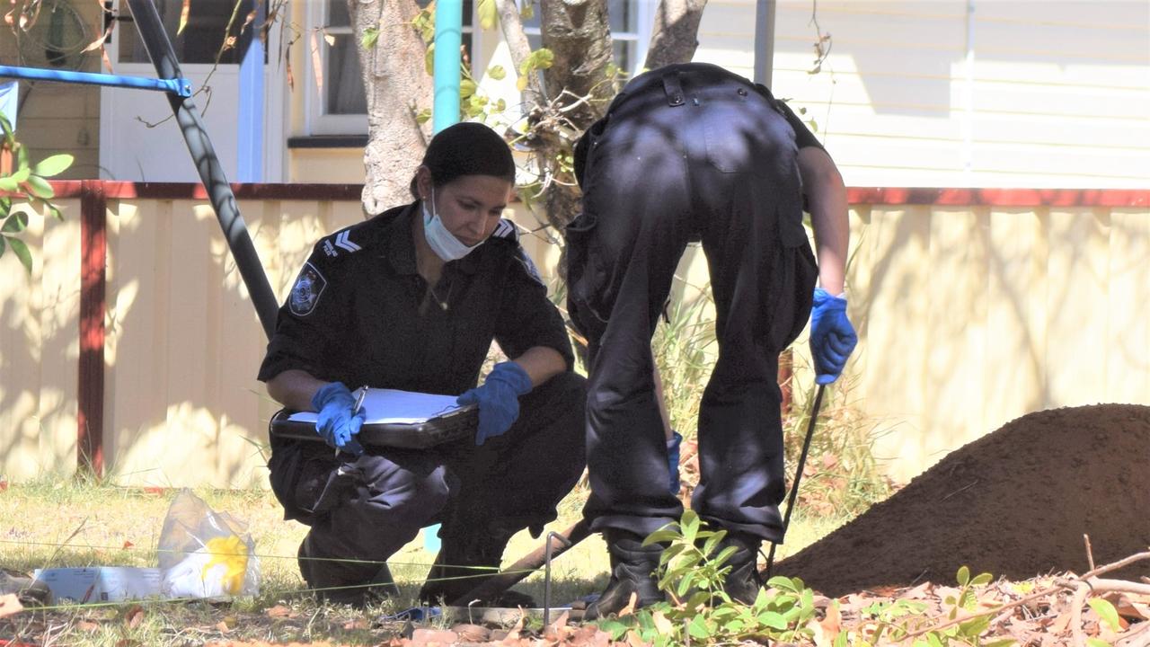 Potential new evidence has been uncovered at the Crime scene in the Chinchilla backyard on Inverai Road/Burbank Street.