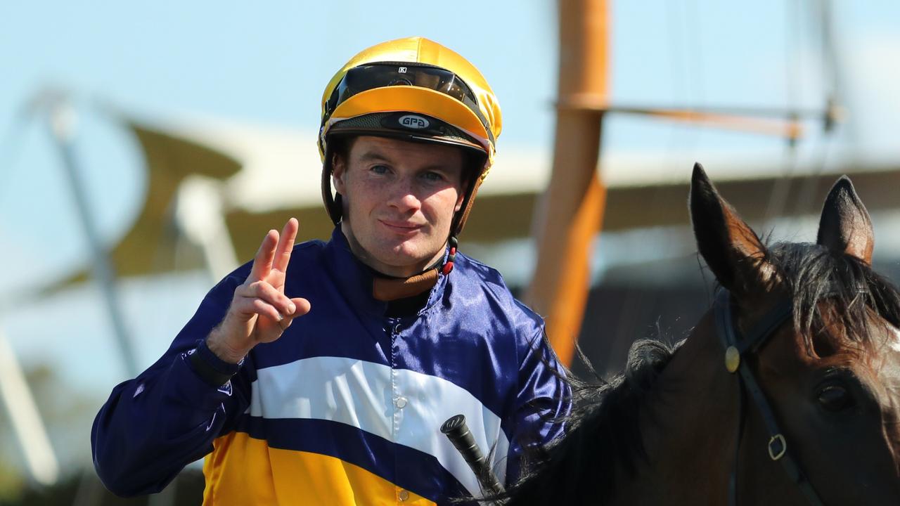 Apprentice Reece Jones rides Freedom Square at Warwick Farm. Picture: Getty Images