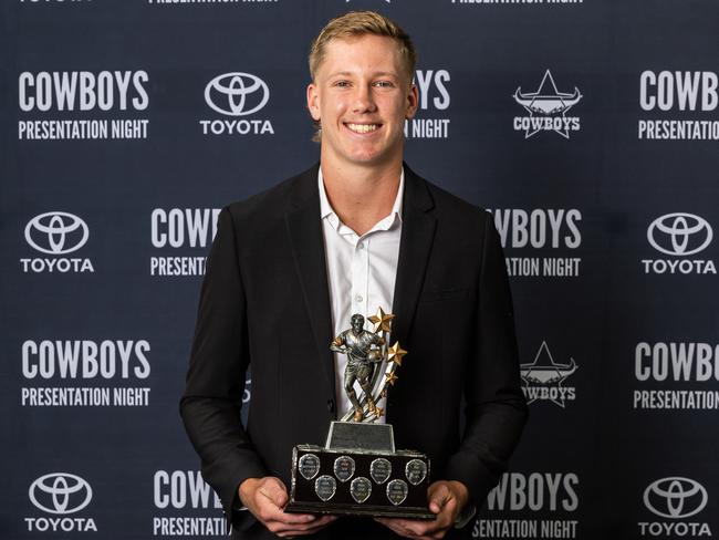 Jaxon Purdue at the North QLD Cowboys 2024 Awards Presentation Night. 30/09/2024. Photo: Michael Chambers.