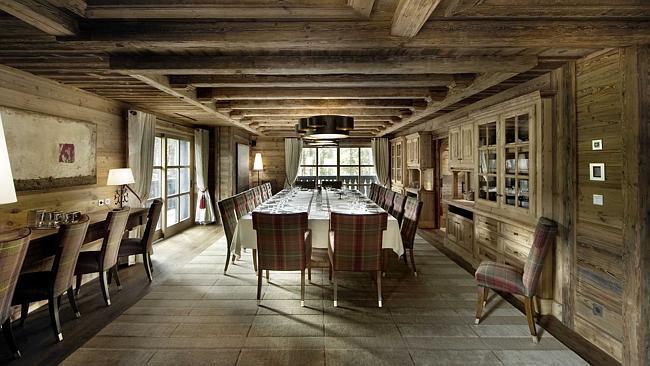 The dining table can accommodate up to 24 people.