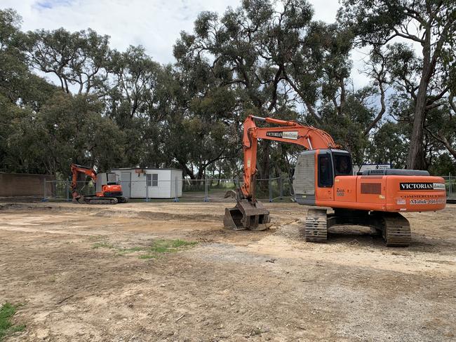 The site of the old pavilion at RM Hooper Oval in Hastings.