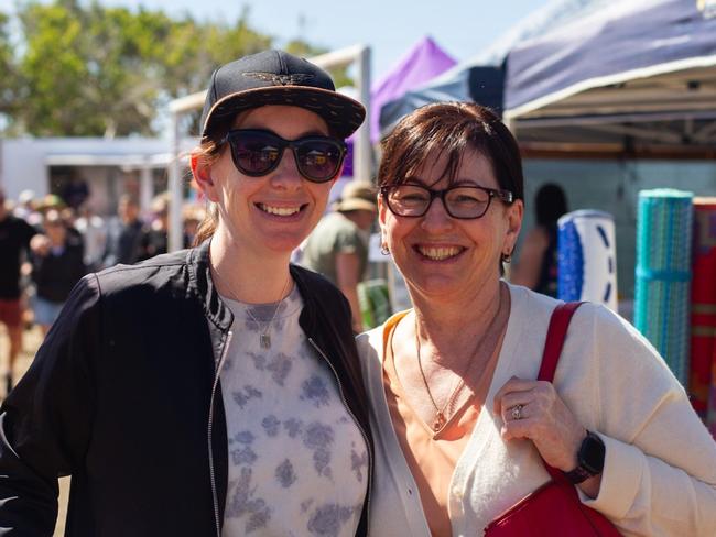 Katherine Ortiz and Sue Ortiz at the Moore Park Beach Arts Festival.