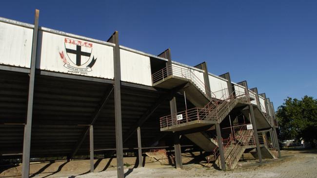 Old St Kilda Football Club grandstands at the Moorabbin reserve on Linton Street