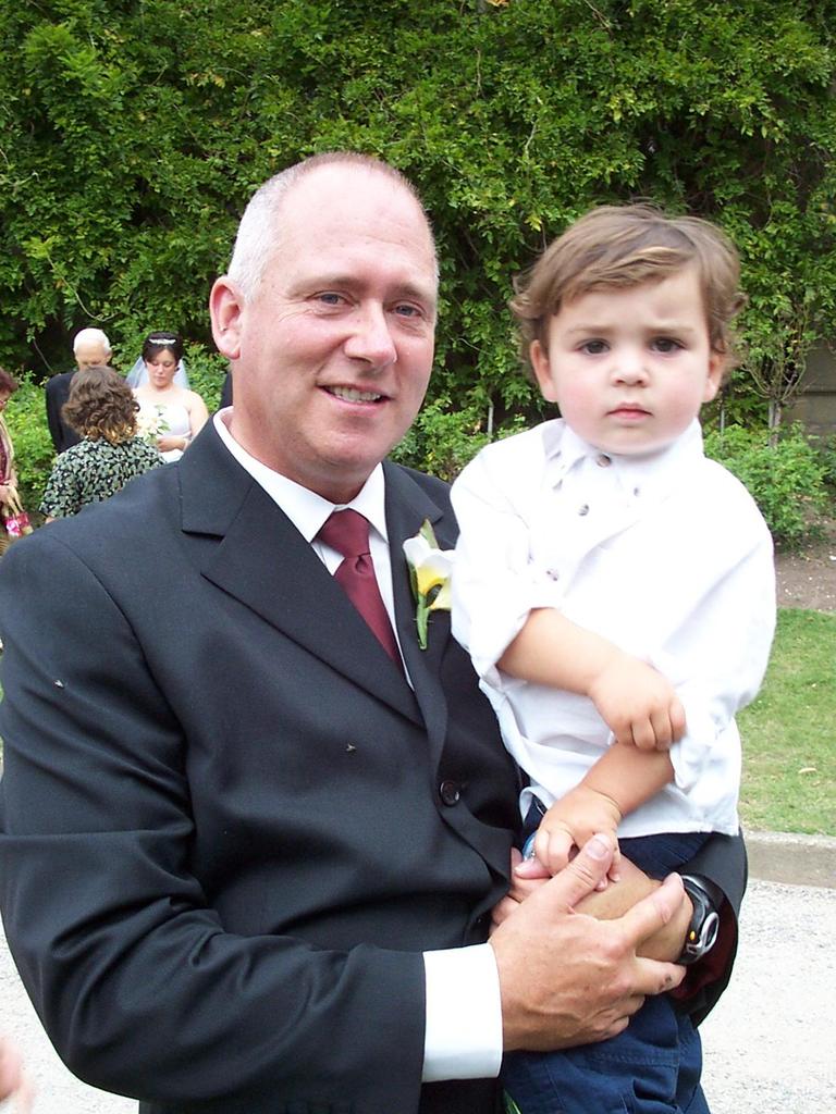 Graeme Anderson with his grandson Patrick. Picture: Supplied