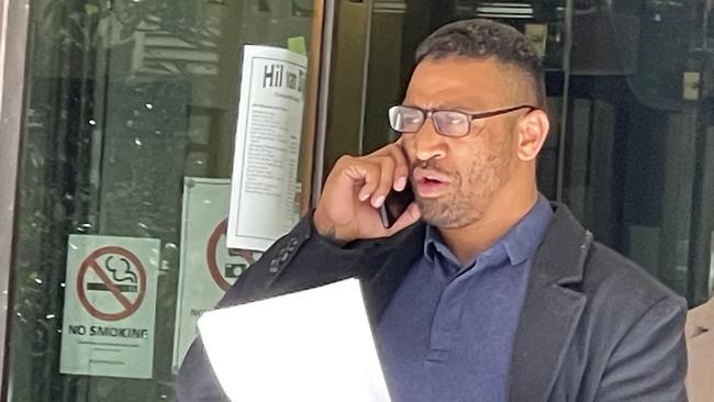 Former world champion boxer Renold Quinlan, 34, who rose to fame with a knockout win over Daniel Geale in 2016, was sentenced in Downing Centre Local Court after he pleaded guilty to contravening an apprehended domestic violence order on Monday. Picture: Ashleigh Tullis