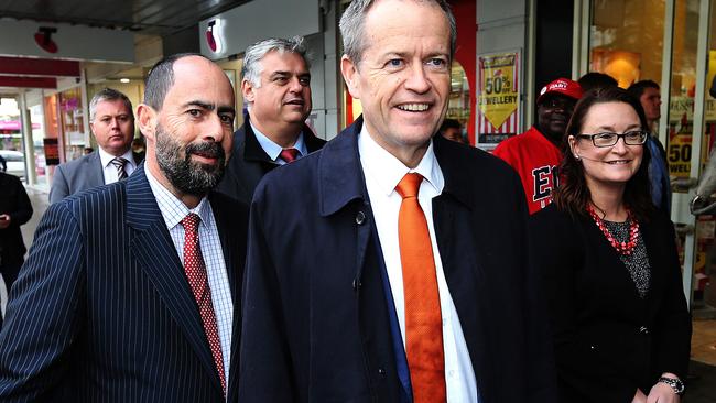 Ross Hart with Labor leader Bill Shorten.