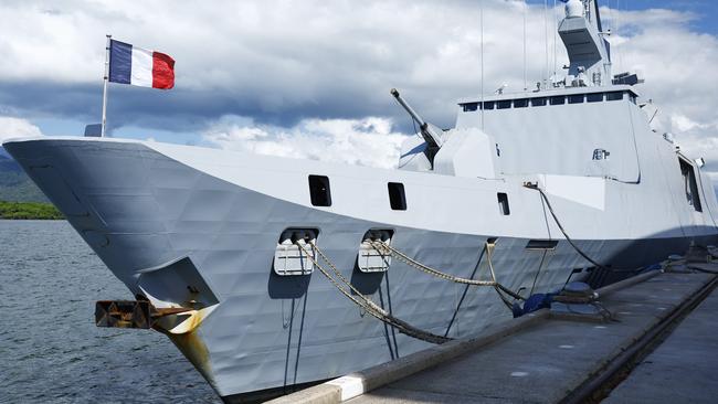 Earlier this year the French Navy frigate La Fayette docked at HMAS Cairns as part of the 155 day worldwide Mission Jeanne D'Arc. Picture: Brendan Radke