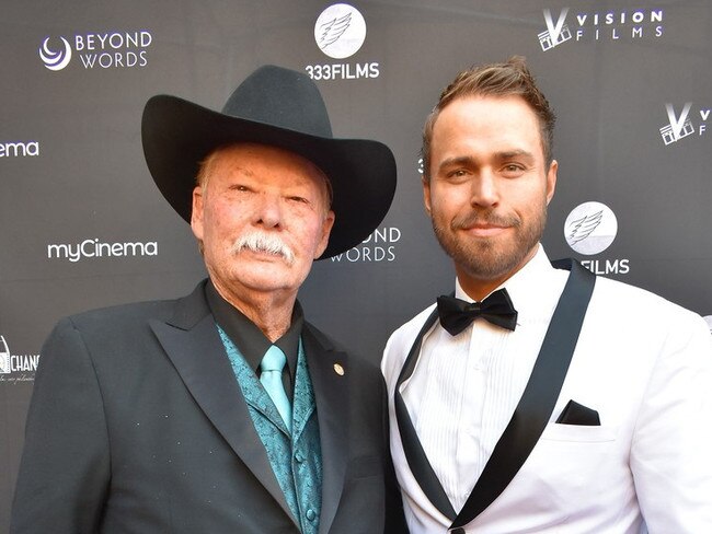 Andrew Steel with Frank Shankwitz. Steel stars in Wish Man, a feature film based on the remarkable life of Shankwitz — creator of the Make-A-Wish Foundation.