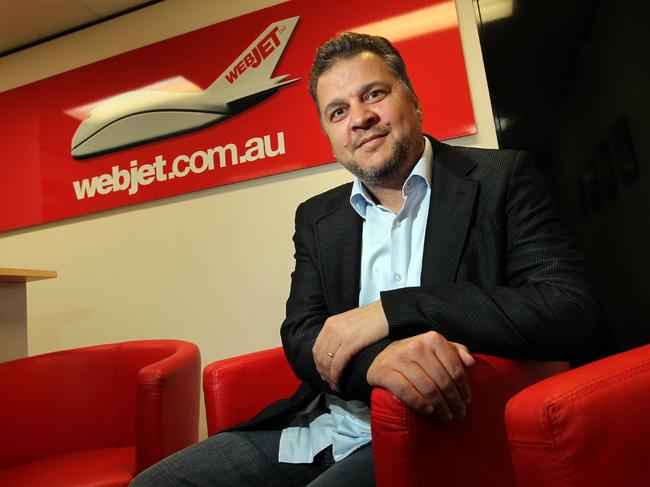 Webjet chief executive John Guscic at his office in Melbourne, Victoria.