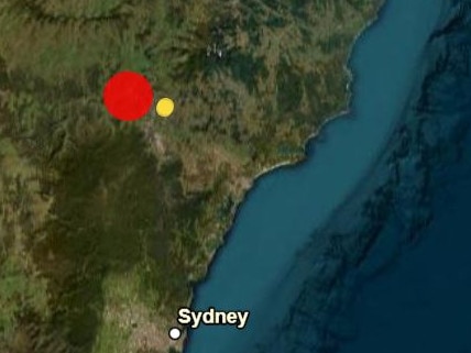 A magnitude 4.2 earthquake has been recorded in regional NSW on November 12, 2024 Picture: www.earthquakes.ga.gov.au