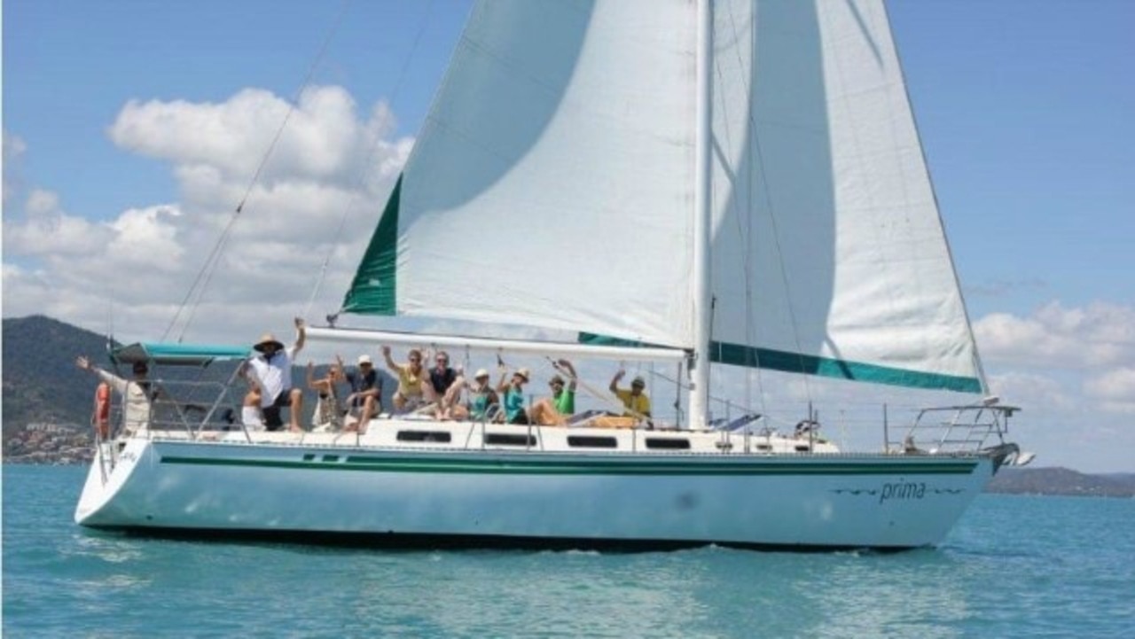 Mr Davey enjoyed a yacht trip on the Coral Sea before his Whitsunday getaway was tainted by an 'unwarranted' parking ticket. Picture: Supplied
