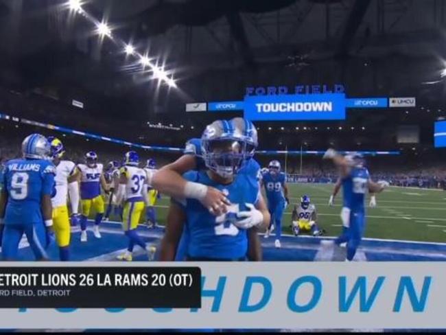 Lions score overtime TD in Rams rematch