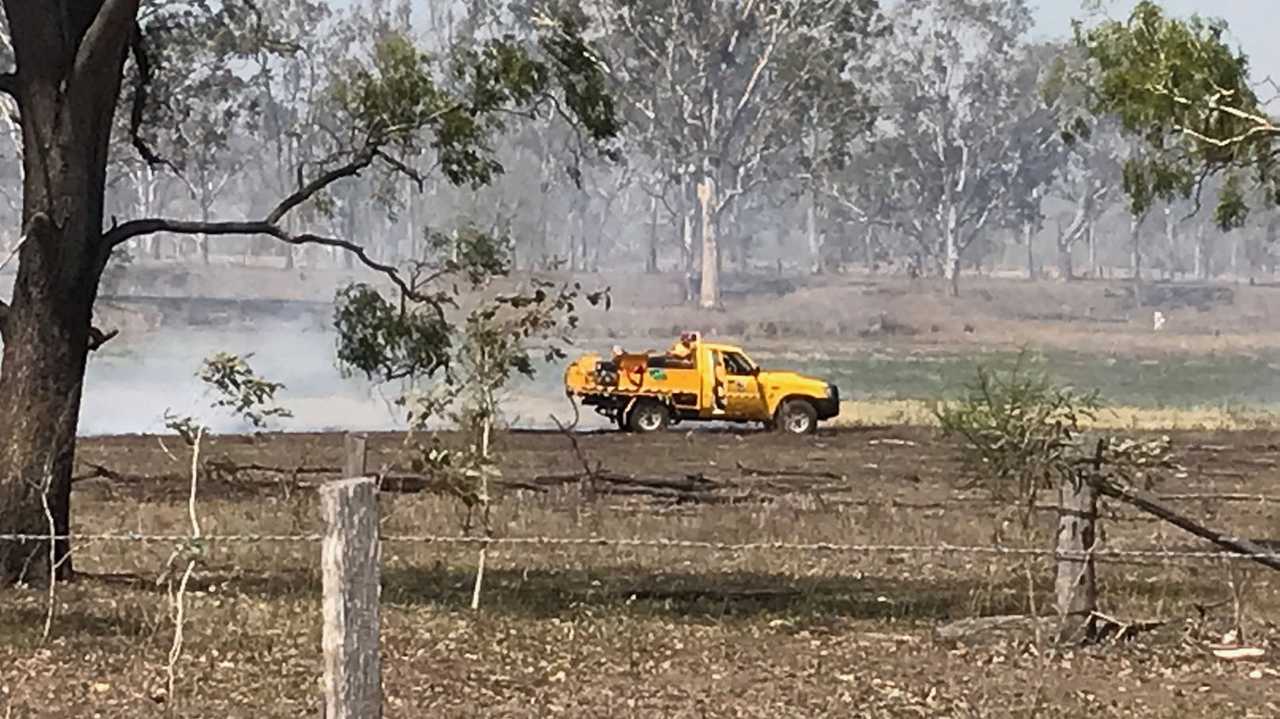 Fire at Port Curtis. Picture: Allan Reinikka