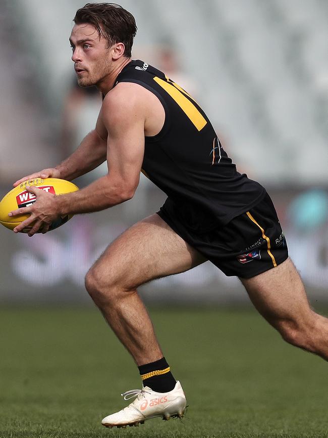 Glenelg Magarey Medallist Luke Partington will take part in the SA Draft Combine. Picture: SARAH REED.